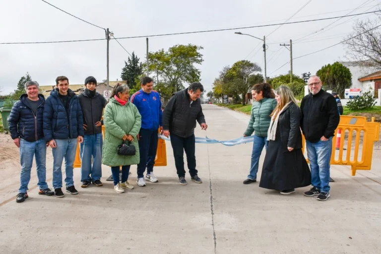 Bragado inauguró nuevas cuadras de pavimento en calle Ibarguren