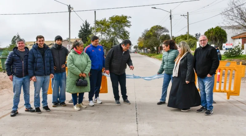 Bragado inauguró nuevas cuadras de pavimento en calle Ibarguren