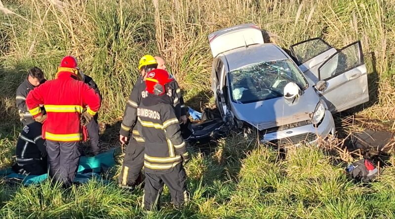 Una mujer murió tras el vuelco de un auto en la Ruta 5, dentro del partido de Bragado