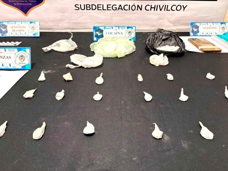 Allanamientos en Bragado: secuestraron cocaína y aprehendieron a un hombre