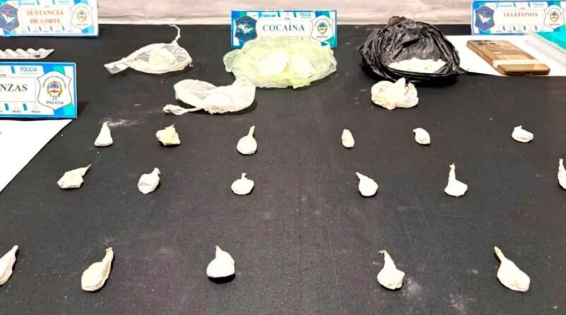 Allanamientos en Bragado: secuestraron cocaína y aprehendieron a un hombre