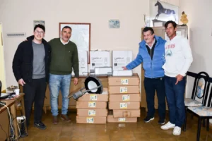 Irala incorporó luminarias LED para la Plaza Manuel Dorrego y la Pista de Salud