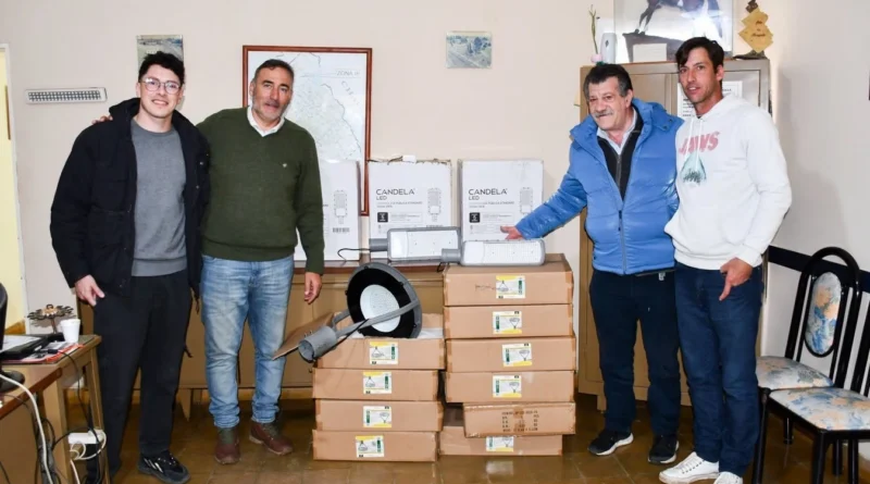 Irala incorporó luminarias LED para la Plaza Manuel Dorrego y la Pista de Salud
